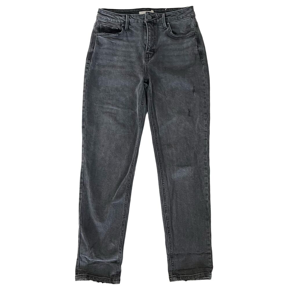 Unpublished Women’s Jeans Sz 28 Washed/Faded Black Gray Distressed Straight